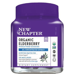 New Chapter, Organic Elderberry Whole Food, 60 Count