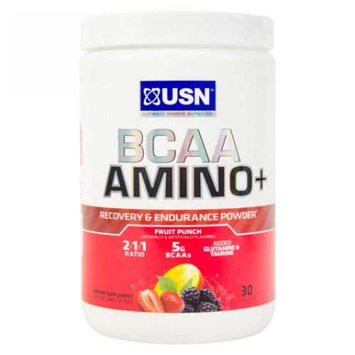 USN, BCAA Amino Plus Fruit Punch, 30 Serving