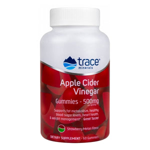 Trace Minerals, Apple Cider Vinegar Strawberry Melon, 60 Count