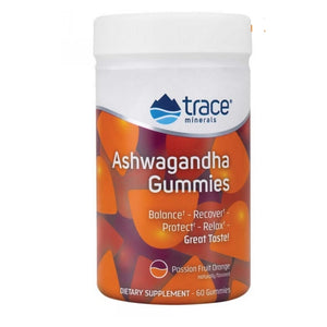 Trace Minerals, Ashwagandha Passion Fruit Orange Flavor, 60 Count