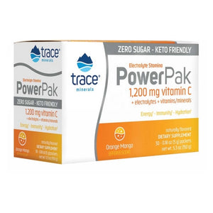 Trace Minerals, Electrolyte Stamina Power Pak Sugar Free, Orange Mango 30 Packets