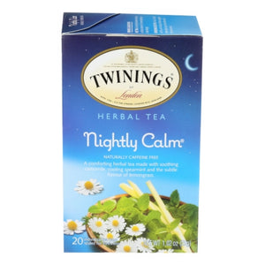 Twinings Tea, Nightly Calm Herbal Tea, 20 Bags (Case of 6)