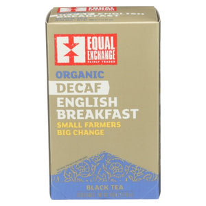 Equal Exchange, Organic Decaf English Breakfast Black Tea, 20 Bags (Case of 6)