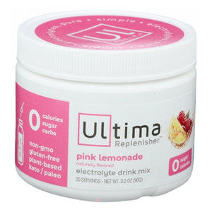 Ultima Replenisher, Pink Lemonade Electrolyte Drink Mix, 3.2 Oz