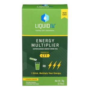 Liquid I.V, Energy Multiplier Lemon Ginger, 2.75 Oz