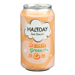 Halfday, Peach Green Tea Tonic, 12 Oz (Case of 12)
