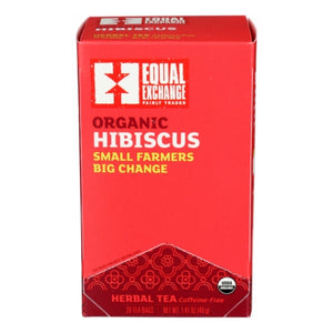 Equal Exchange, Organic Hibiscus Herbal Tea, 20 Bags (Case of 6)