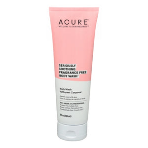 Acure, Seriously Soothing Body Wash Fragrance Free, 8 Oz