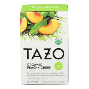 Tazo, Organic Peach Green Tea, 20 Bags (Case of 6)
