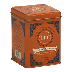 Harney & Sons, Hot Cinnamon Sunset Black Tea with Orange & Clove, 20 Bags (Case of 4)