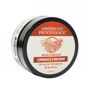 American Provenance, Natural Beard Balm Lemongrass & Marjoram, 2 Oz
