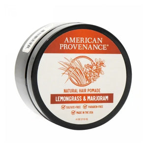American Provenance, Natural Hair Pomade Lemongrass & Marjoram, 4 Oz