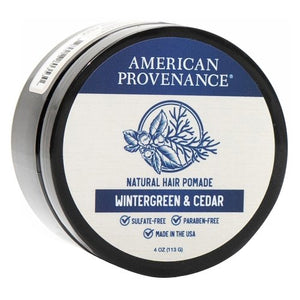 American Provenance, Natural Hair Pomade Wintergreen & Cedar, 4 Oz