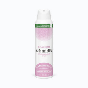 Schmidt's Deodorant, Natural Deodorant Spray Clean Powder, 3.2 Oz