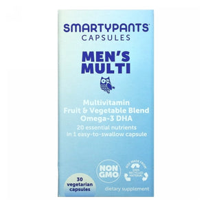 SmartyPants, Men's Multi Capsule w/ Omegas, 30 Count