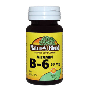 Nature's Blend, Vitamin B6, 50 mg, 100 Tabs
