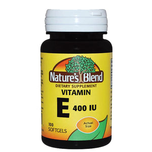 Nature's Blend, Vitamin E, 400 IU, 100 Softgels