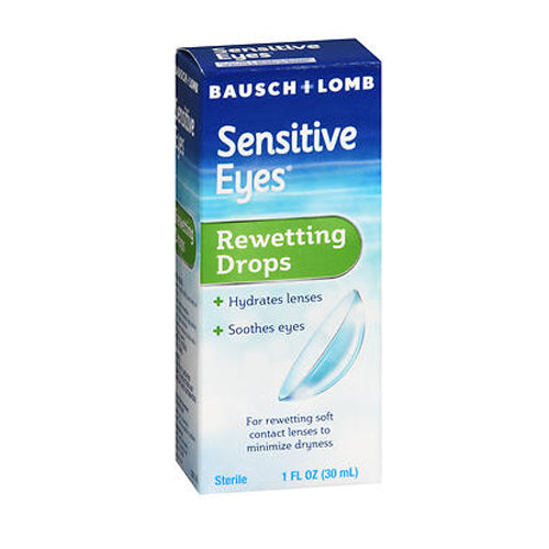 Bausch And Lomb, Sensitive Eyes Rewetting Drops, 30 ml