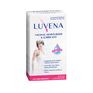 Luvena, Vaginal Moisturizer & Lubricant Pre-Filled Applicators, 6 Count