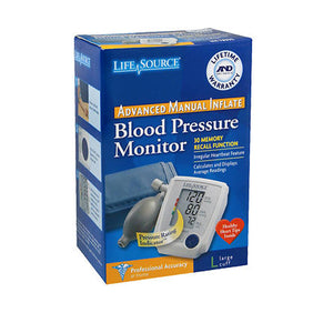 Lifesource, Advanced Blood Pressure Monitor Manual Inflate Ua-705vl, 1 Count