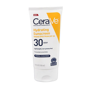 Cerave, Hydrating Sunscreen Body SPF 30, 5 Oz