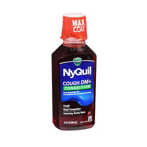 Crest, Nyquil Cough DM & Congestion Liquid Berry, 12 Oz
