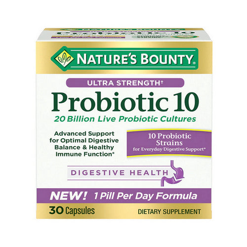 Nature's Bounty, Nature's Bounty Ultra Strength Probiotic 10, 30 Caps
