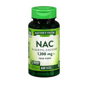 Nature's Truth, Nature's Truth NAC Coated Caplets, 1200 mg, 60 Count