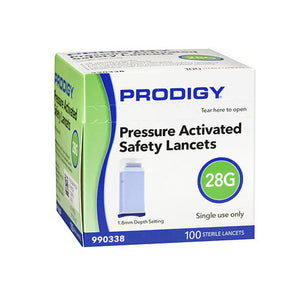 Prodigy, Pressure Activated Safety Lancets, 100 Count