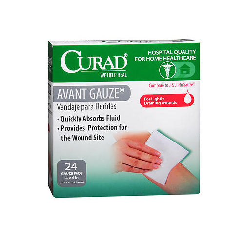 Curad, Avant Gauze Pads 4 Inches X 4 Inches, 24 Count