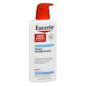 Eucerin, Daily Hydration Lotion Fragrance Free, 16.9 Oz