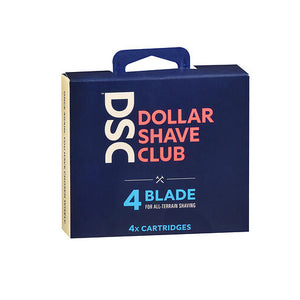 Dollar Shave Club, 4 Blade Cartridges, 4 Count