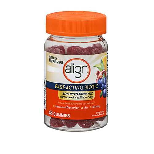 Crest, Align Advanced Prebiotic Gummies Berry Fusion, 46 Count