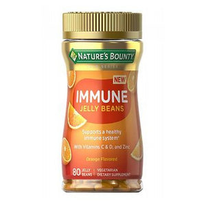 Nature's Bounty, Nature's Bounty Immune Jelly Beans Orange Flavored, 80 Count