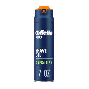 Gillette, Gillette Pro Men's Sensitive Shaving Gel, 7 Oz