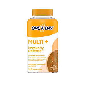 Bayer, One-A-Day Multivitamin Plus Immune, 120 Gummies