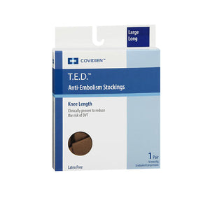 T.E.D, Anti-Embolism Stockings Knee Length Beige Large Long, 1 Count