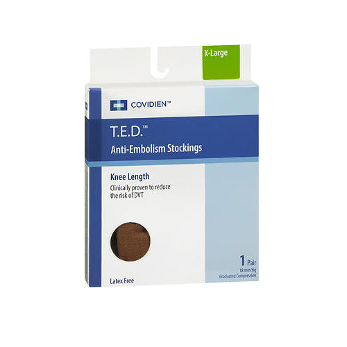 T.E.D, Anti-Embolism Stockings Knee Length Beige X-Large, 1 Count