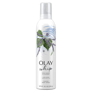 Crest, Olay Foaming Whip body Wash Birch Water & Lavender, 10.3 Oz