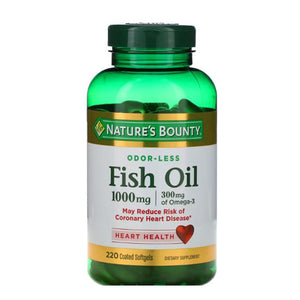 Nature's Bounty, Nature's Bounty Fish Oil Dietary Supplement, 1000 mg, 220 Caps
