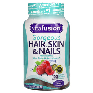 Vitafusion, Natural Gorgeous Hair, Skin & Nails, 100 Gummies