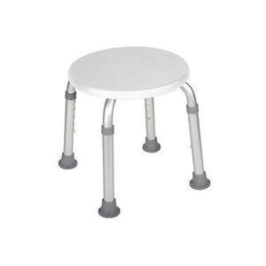 Drive Medical, Drive Medical White Adjustable Height Bath Stool, 1 Count