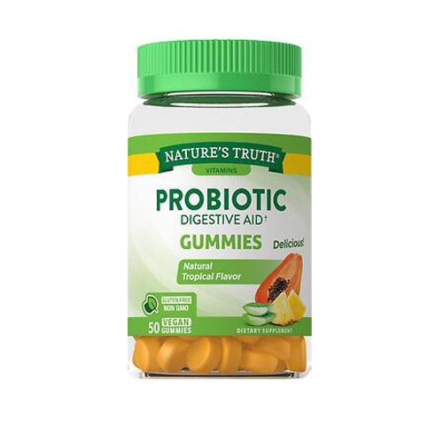 Nature's Truth, Nature's Truth Probiotic Digestive Aid Gummies Natural Topical Flavor, 50 Gummies
