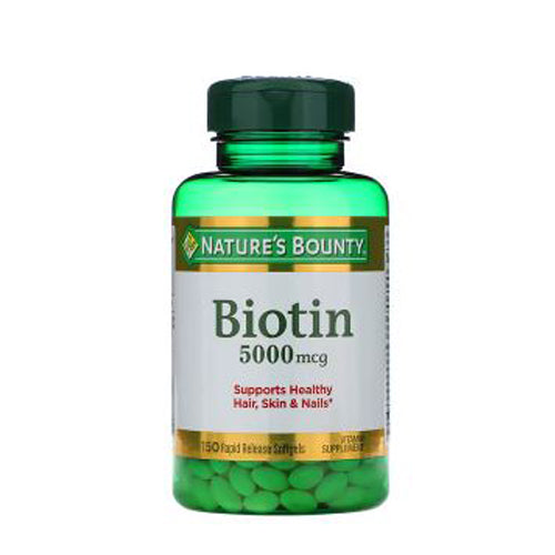 Nature's Bounty, Nature's Bounty Biotin Vitamin Supplement, 5000 mcg, 150 Softgels