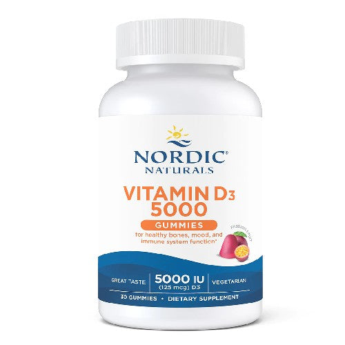Nordic Naturals, Vitamin D3 Gummies, 30 Count (5000 IU)