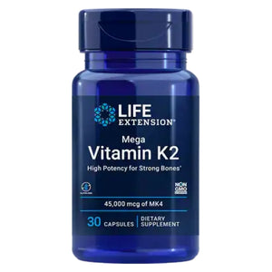 Life Extension, Mega Vitamin K2, 45000 mcg (45 mg), 30 Caps