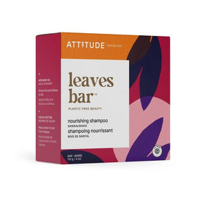 Attitude, Leaves Bar Nourishing Shampoo Sandalwood, 4 Oz