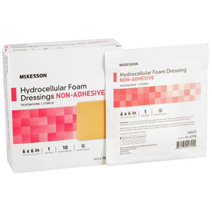 McKesson, McKesson Nonadhesive without Border Foam Dressing 6 x 6 Inch, Count of 10