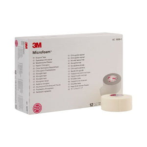 3M, 3M Microfoam Foam / Acrylic Adhesive Medical Tape 1 Inch x 5-1/2 Yard White, Count of 12