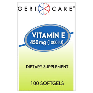 Sunmark, Geri-Care Vitamin E Supplement, Count of 100